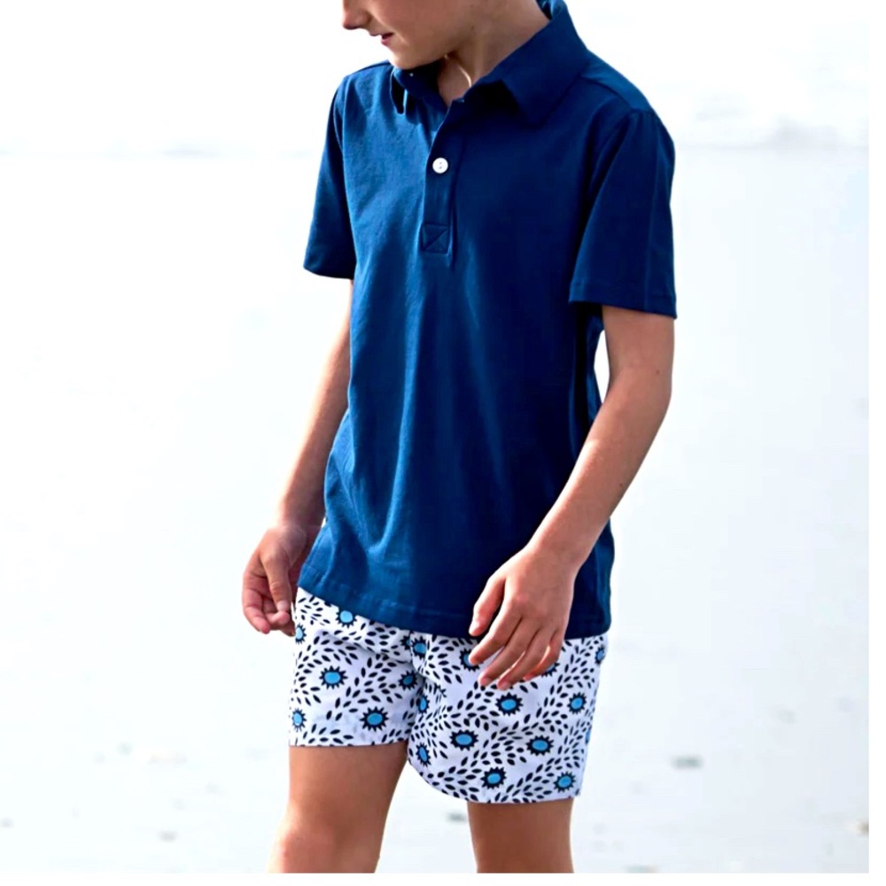 NWT -Julia Amory x Smockingbird Shorts in Blue Dahlia